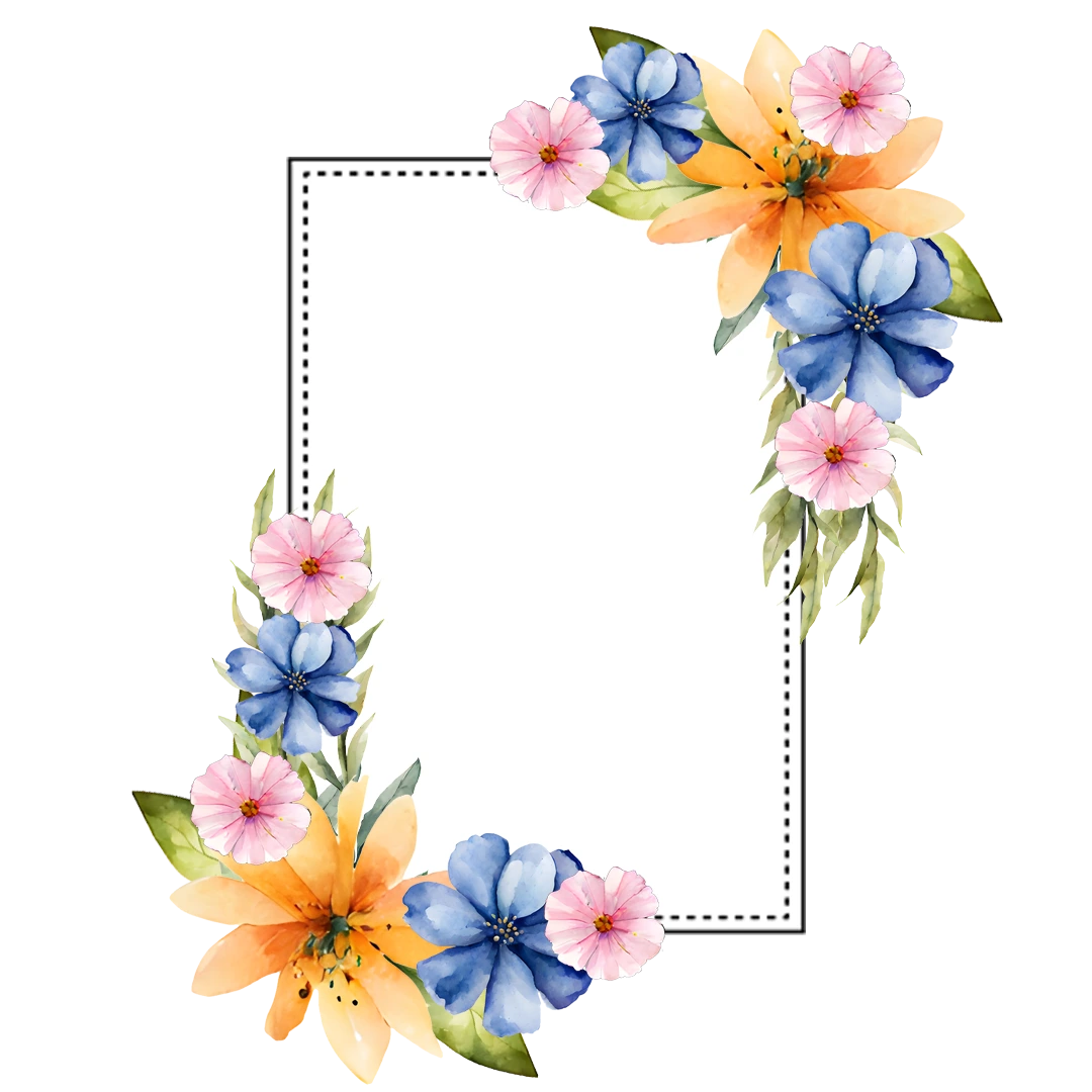 Download Transparent Floral Frames PNG Blossom Your Designs_9.webp